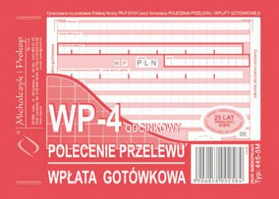 Opakowanie Polecenie przelewu WP-4