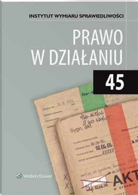 Okładka książki Prawo w działaniu T.45