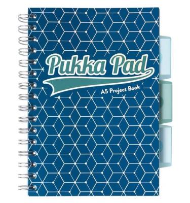 Pukka Pad Project Book A5 Glee w kratkę 200 kartek niebieski. Wydawca: Pukka Pads. SmakLiter.pl Opakowanie Pukka Pad Project Book A5 Glee w kratkę 200 kartek niebieski