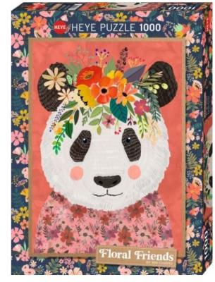 Opakowanie Puzzle 1000 Floral Friends, Panda, Mia Charro