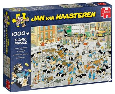 Puzzle 1000 Haasteren Giełda zwierząt G3. Wydawca: Jumbo. SmakLiter.pl Opakowanie Puzzle 1000 Haasteren Giełda zwierząt G3