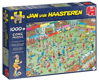 Puzzle 1000 Haasteren MŚ kobiet w piłce nożnej. Wydawca: Jumbo. SmakLiter.pl Opakowanie Puzzle 1000 Haasteren MŚ kobiet w piłce nożnej