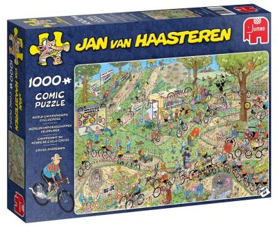 Puzzle 1000 Haasteren MŚ w kolarstwie przełajowym. Wydawca: Jumbo. SmakLiter.pl Opakowanie Puzzle 1000 Haasteren MŚ w kolarstwie przełajowym