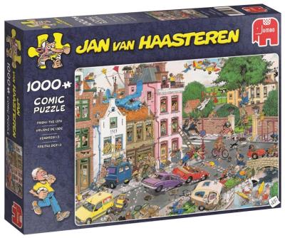Puzzle 1000 Haasteren Piątek trzynastego G3. Wydawca: Jumbo. SmakLiter.pl Opakowanie Puzzle 1000 Haasteren Piątek trzynastego G3