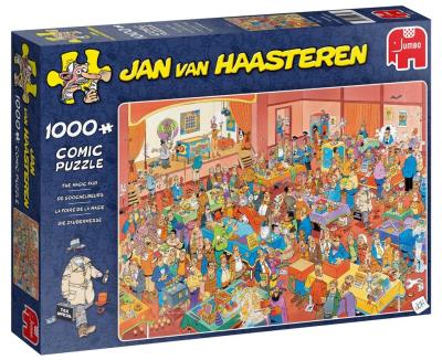 Puzzle 1000 Haasteren Pokazy magicznych sztuczek. Wydawca: Jumbo. SmakLiter.pl Opakowanie Puzzle 1000 Haasteren Pokazy magicznych sztuczek
