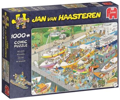 Puzzle 1000 Haasteren Śluza wodna G3. Wydawca: Jumbo. SmakLiter.pl Opakowanie Puzzle 1000 Haasteren Śluza wodna G3