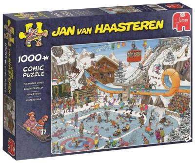 Puzzle 1000 Haasteren Sporty zimowe G3. Wydawca: Jumbo. SmakLiter.pl Opakowanie Puzzle 1000 Haasteren Sporty zimowe G3