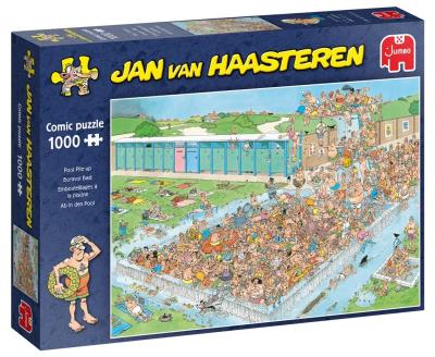 Puzzle 1000 Haasteren Tłumy na basenie G3. Wydawca: Jumbo. SmakLiter.pl Opakowanie Puzzle 1000 Haasteren Tłumy na basenie G3