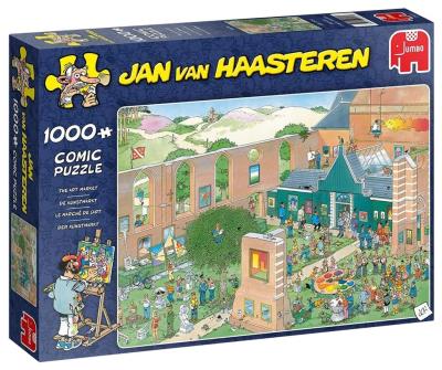Puzzle 1000 Haasteren Wystawa dzieł sztuki G3. Wydawca: Jumbo. SmakLiter.pl Opakowanie Puzzle 1000 Haasteren Wystawa dzieł sztuki G3