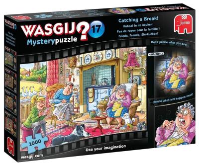 Puzzle 1000 Wasgij Chwila spokoju G3. Wydawca: Jumbo. SmakLiter.pl Opakowanie Puzzle 1000 Wasgij Chwila spokoju G3
