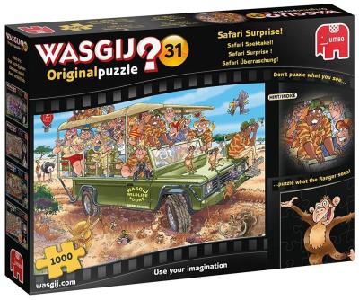 Puzzle 1000 Wasgij Niespodziankana safari G3. Wydawca: Jumbo. SmakLiter.pl Opakowanie Puzzle 1000 Wasgij Niespodziankana safari G3