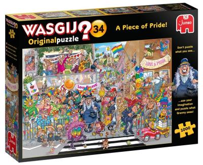 Puzzle 1000 Wasgij Odrobina dumy G3. Wydawca: Jumbo. SmakLiter.pl Opakowanie Puzzle 1000 Wasgij Odrobina dumy G3