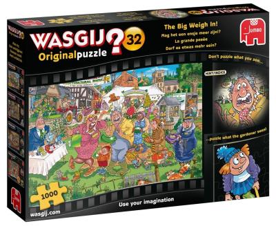 Puzzle 1000 Wasgij Sprawa dużej wagi G3. Wydawca: Jumbo. SmakLiter.pl Opakowanie Puzzle 1000 Wasgij Sprawa dużej wagi G3