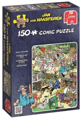 Puzzle 150 Haasteren Zabawa w parku G3. Wydawca: Jumbo. SmakLiter.pl Opakowanie Puzzle 150 Haasteren Zabawa w parku G3