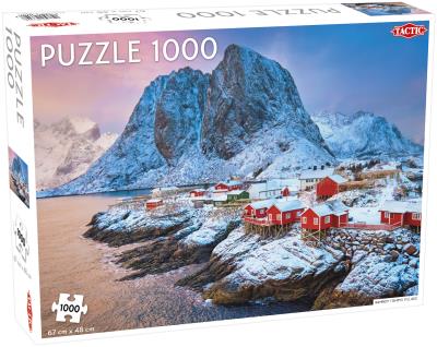 Opakowanie Puzzle Hamnoy Fishing Village 1000 el