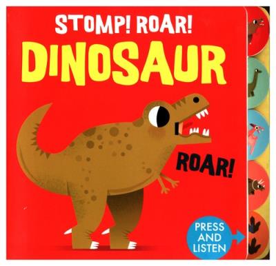 Stomp! Roar! Dinosaur. Wydawca: Quarto Publishing. SmakLiter.pl Opakowanie Stomp! Roar! Dinosaur