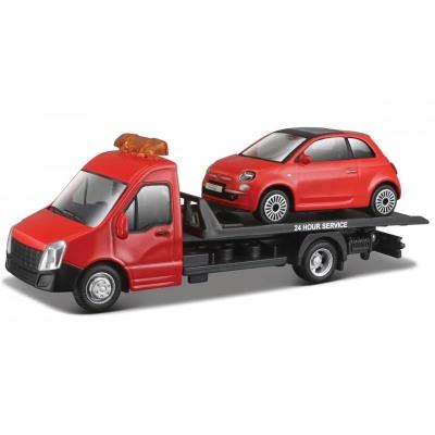 Opakowanie Street Fire Transport W Fiat 500 RED 1:43 BBURAGO