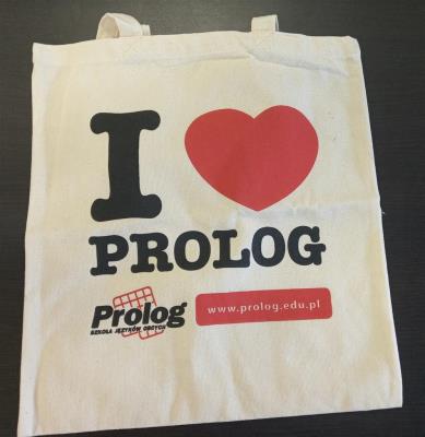 Torba ''I love Prolog. Wydawca: PROLOG. SmakLiter.pl Opakowanie Torba ''I love Prolog