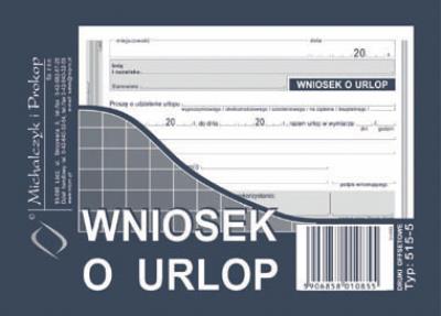 Opakowanie Wniosek o urlop A6