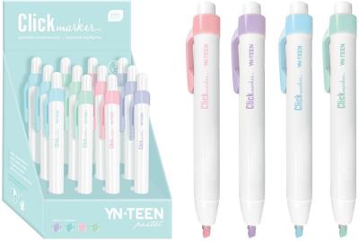 Opakowanie Zakreślacz automatyczny Click Pastel