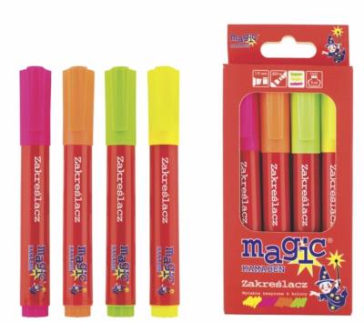 Opakowanie Zakreślacz Magic 4 kolory KAMABEN