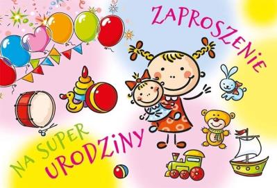 Opakowanie Zaproszenie Urodziny ZA-61 (10 szt.)