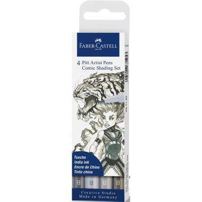 Opakowanie Zestaw do rysowania komiksów Faber-Castell Pit Artist Pen The Famazings Daughter 4 sztuki