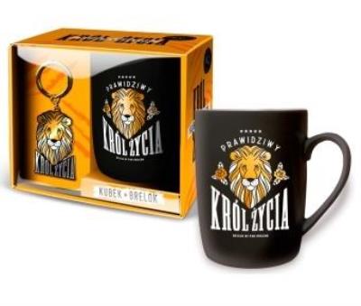 Opakowanie Zestaw kubek + brelok-Król Życia