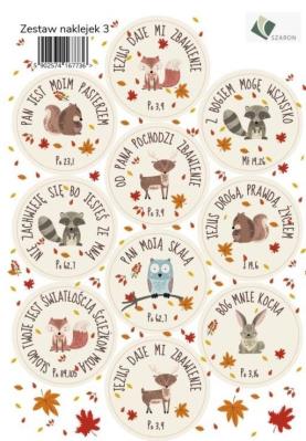Opakowanie Zestaw naklejek - zwierzątka