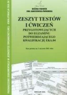 Okładka książki Zeszyt testów i ćwiczeń. KW EKA.04