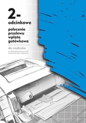 Opakowanie 2-odcinkowe polecenie przelewu - wpłata... F-110-2