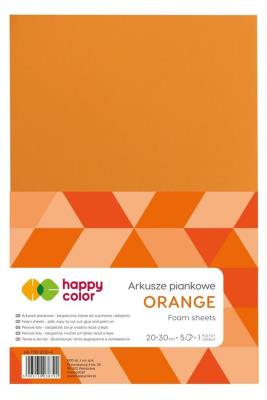 Opakowanie Arkusze piankowe A4 5szt pomarańcz HAPPY COLOR
