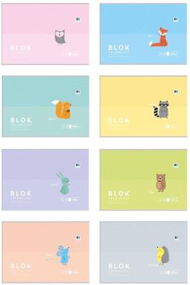 Opakowanie Blok rysunkowy A4/10K B&B Kids Pastel (10szt)