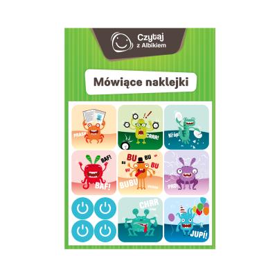 Opakowanie Czytaj z Albikiem Mówiące naklejki 3 sztuki