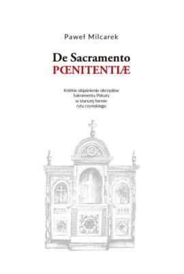 Okładka książki De Sacramento Paenitentiae. Objaśnienie obrzędów..
