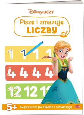 Okładka książki Disney uczy Kraina lodu Piszę i zmazuję liczby US-9301