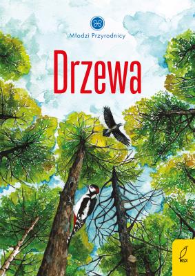 Drzewa. Młodzi przyrodnicy. Autor: Patrycja Zarawska. SmakLiter.pl Okładka książki Drzewa. Młodzi przyrodnicy