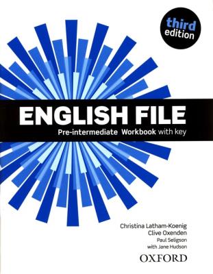 English File 3E Pre-Intermed. WB With Key OXFORD. Autor: Latham-Koenig Christina, Oxenden Clive. SmakLiter.pl Okładka książki English File 3E Pre-Intermed. WB With Key OXFORD