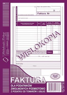 Opakowanie Faktura A5 201-3E