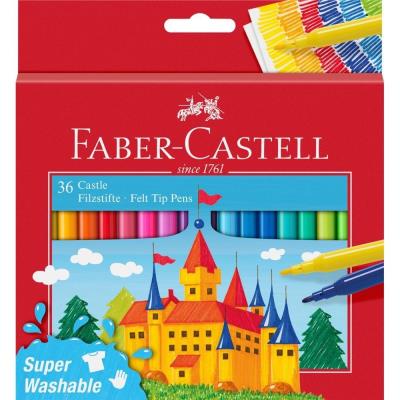 Opakowanie Flamastry Zamek 36 kolorów FABER CASTELL
