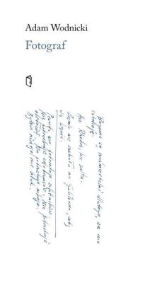 Okładka książki Fotograf