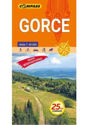 Gorce mapa wodoodporna. Autor: praca zbiorowa. SmakLiter.pl Okładka książki Gorce mapa wodoodporna