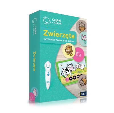 Opakowanie Gra Memo Czytaj z Albikiem zwierzęta