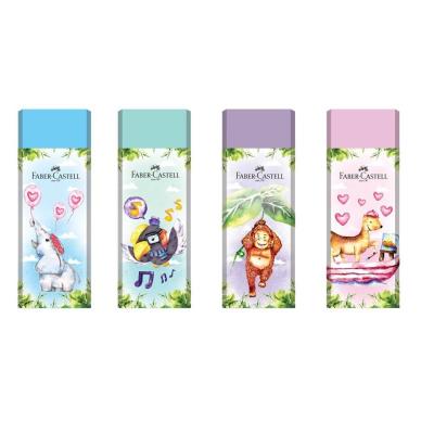 Opakowanie Gumka Happy Jungle (20szt) mix FABER CASTELL