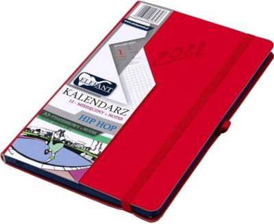 Opakowanie Kalendarz 2022 A5 Tyg. Hip Hop czerwony ELEFANT