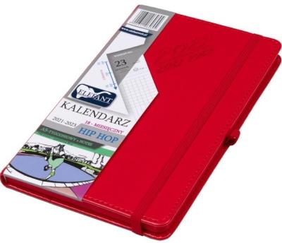 Opakowanie Kalendarz 2022 A5 Tyg. Hip Hop czerwony ELEFANT