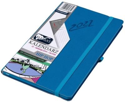Opakowanie Kalendarz 2022 A5 Tyg. Hip Hop niebieski ELEFANT