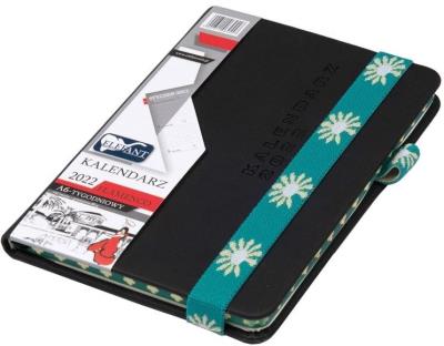 Opakowanie Kalendarz 2022 A6 Tyg. Flamenco czarny ELEFANT