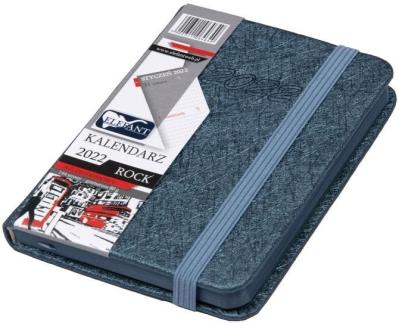 Opakowanie Kalendarz 2022 A7 Tyg. Rock grafitowy ELEFANT