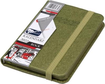 Opakowanie Kalendarz 2022 A7 Tyg. Rock oliwkowy ELEFANT